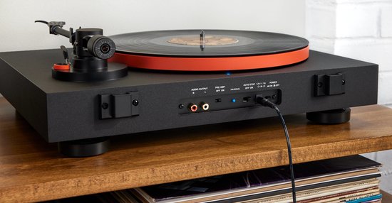 JBL Spinner - Bluetooth Platenspeler - Draaitafel voor Vinyl LP - Met Phono Voorversterker - 33/45 RPM - Aluminium Design - Zwart — afbeelding 3