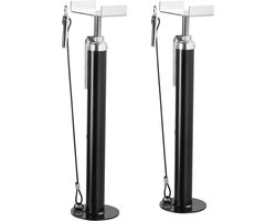 VEVOR Schuifrollen RV Uitschuifrolset Verstelbaar 50-123cm 2-Delig.