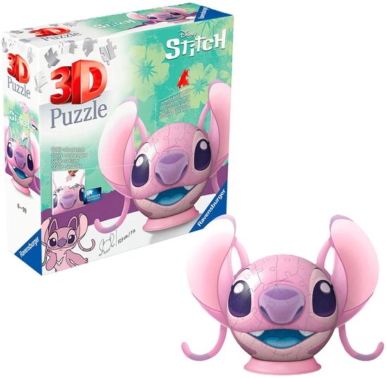 Ravensburger 3D puzzel Disney Stitch bal - 72 stukjes speelgoed. | bol