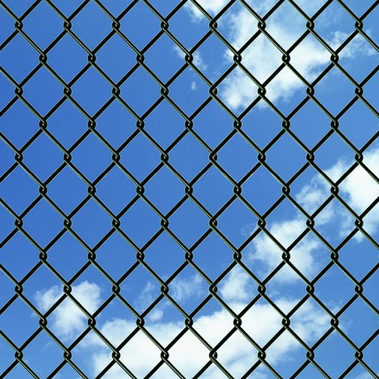 vidaXL Chain Link Fence Steel 3' 3"x49' 2" Green