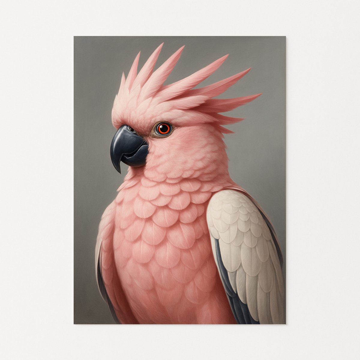 Kaketoe wanddecoratie – muurdecoratie modern – design posters – 80x120 cm