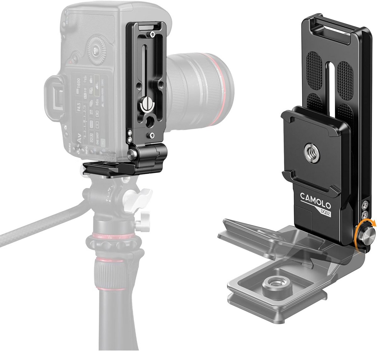 Universele Opvouwbare L-Brug voor DSLR Camera Snelkoppelingsplaat Arca Statief