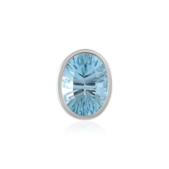 Pendentif Topaze bleue - Ovale - Pierres D'Ailleurs