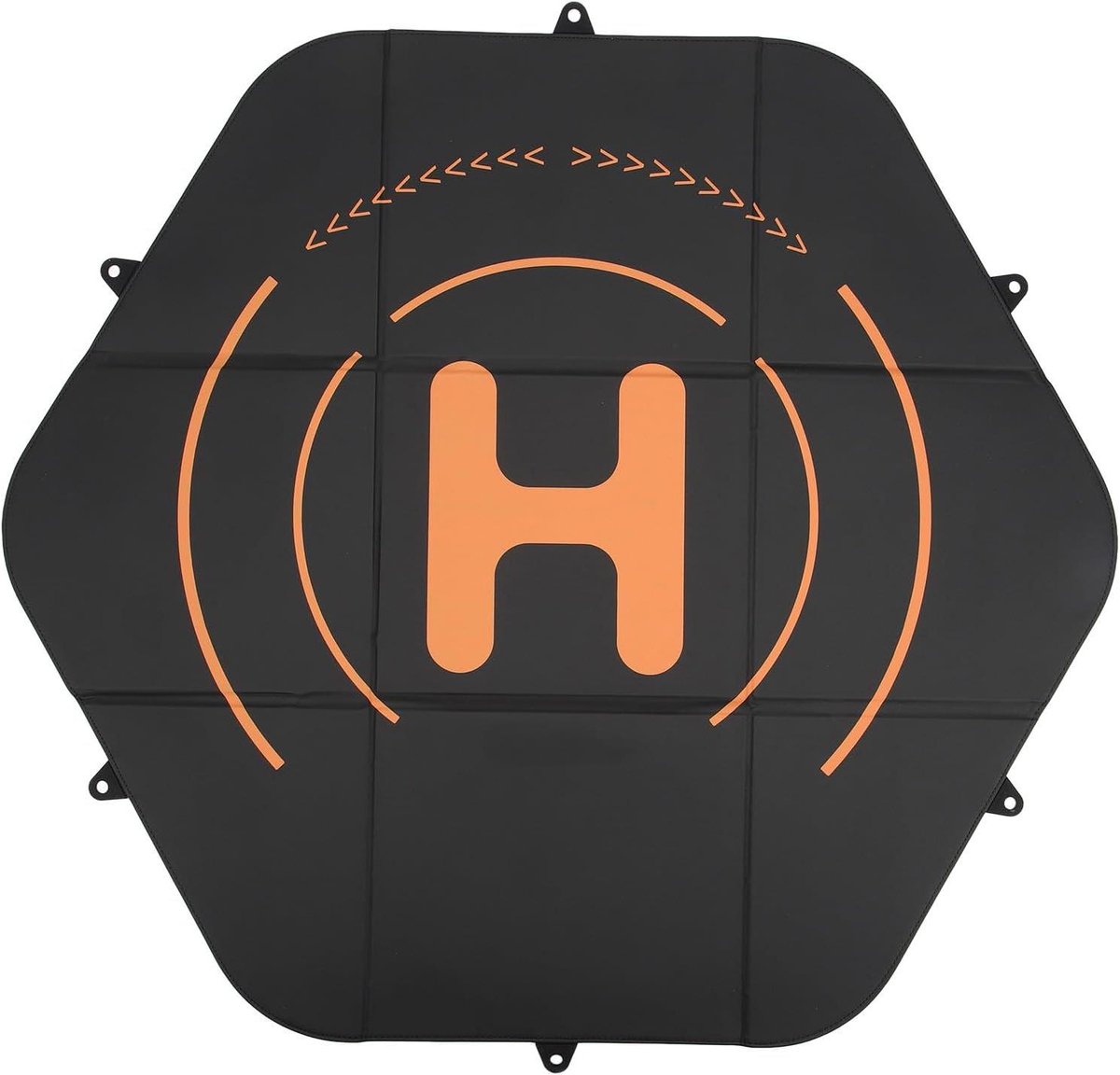 Landingspad 80cm Dubbelzijdig Waterdicht voor Drone Landingsmat - Leer Siliconen Zwart.