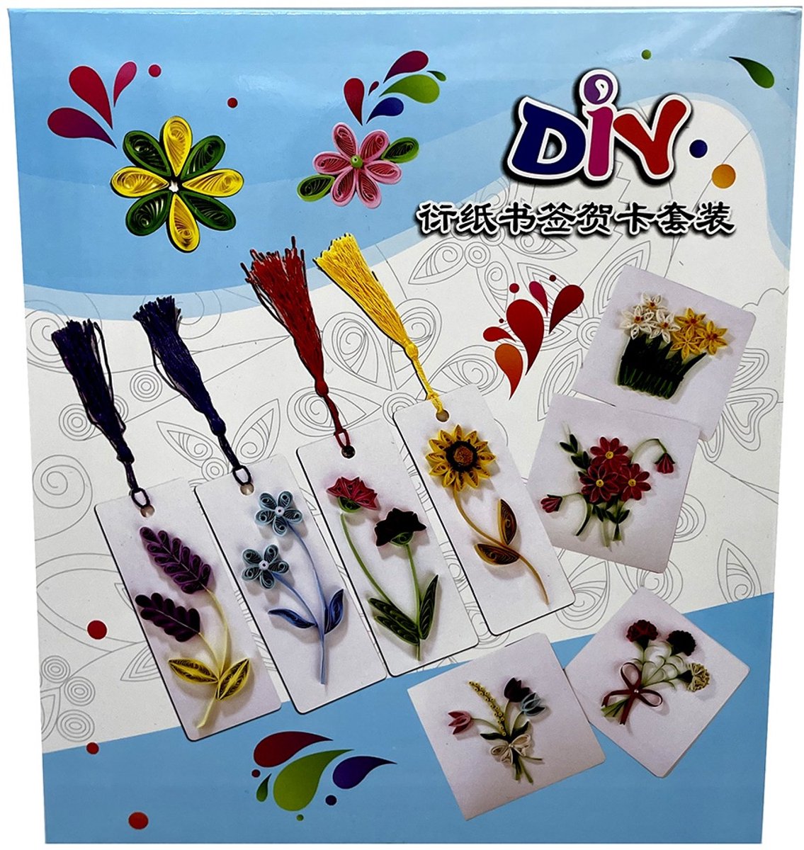 DIY papieren knutselset - sleutelhangers