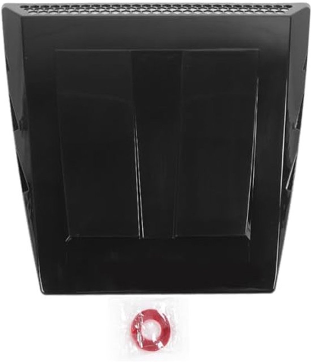 Universele Auto Air Flow Intake Hood Scoop - Glanzende Zwarte Ventilator Cover