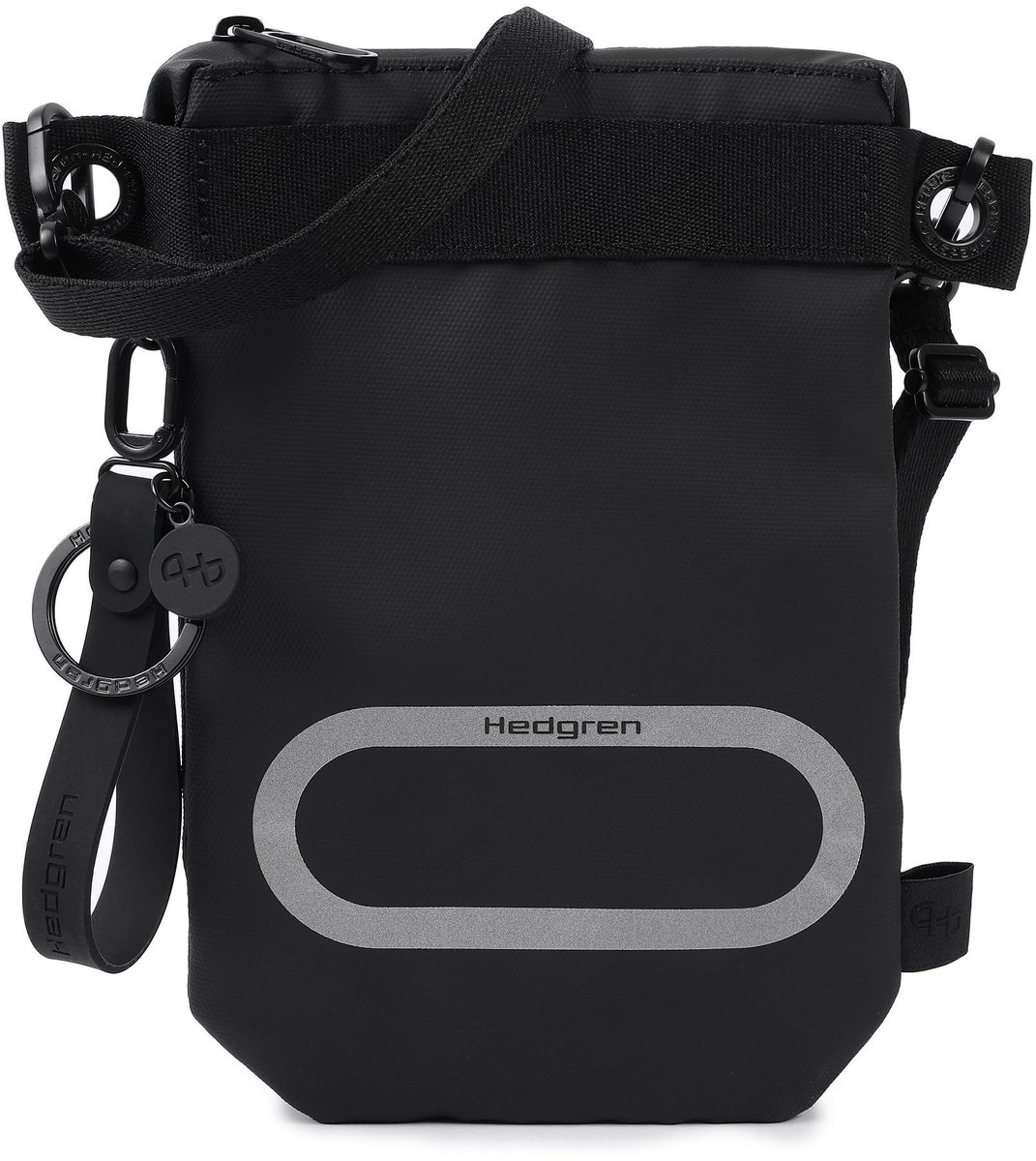 Hedgren Schoudertas Otu Flat Vertical Crossover RFID Coated Black Zwart