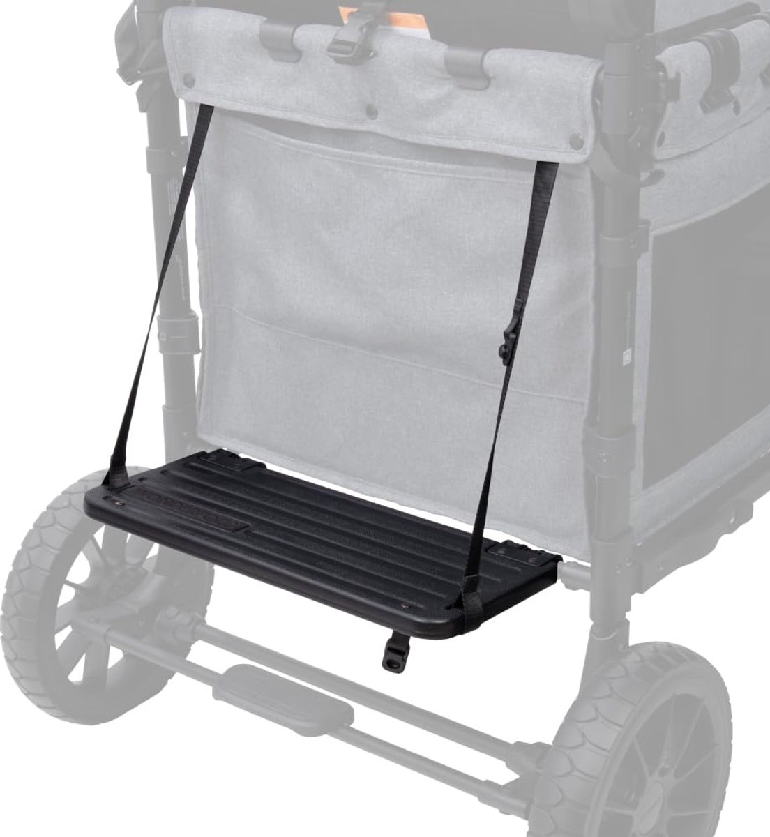 WonderFold W2 Meerijdplankje - Voor Kinderwagen en Buggy - Zwart - Antislip