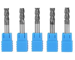 6mm X 50mm Tungsten Carbide Frees voor CNC-bewerking - 5 stuks, Metaalbewerking, Duurzaamheid