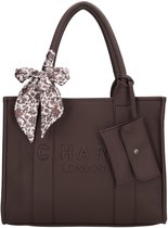 Charm London Bond Shopper - Schoudertas - Crossbody - Schouderband - Stijlvol - Etui - Tote Bag - Dames Tas - Donkerbruin