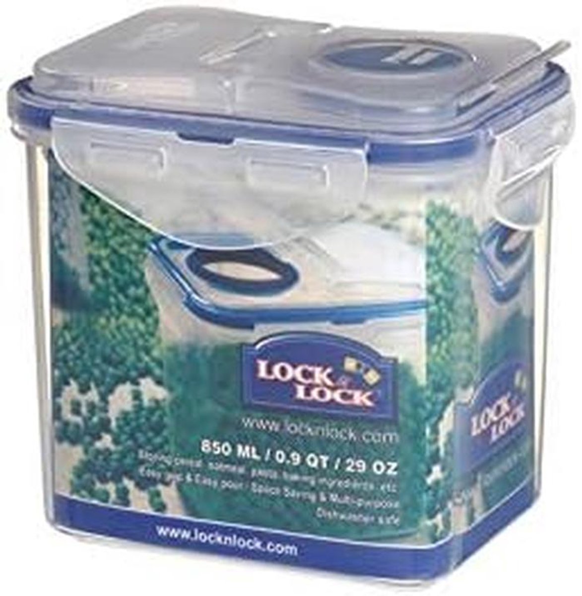 3-Pack Luchtdichte Bewaarbussen 850 ml met Houder - Multifunctionele Opslagbox