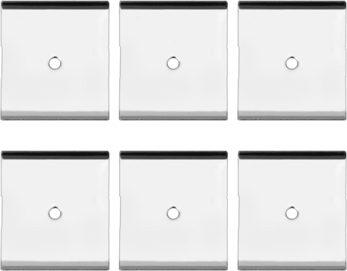 Metalen Stickers voor Magnetische Onderkastverlichting - Set van 6 Stuks - Universele Meta