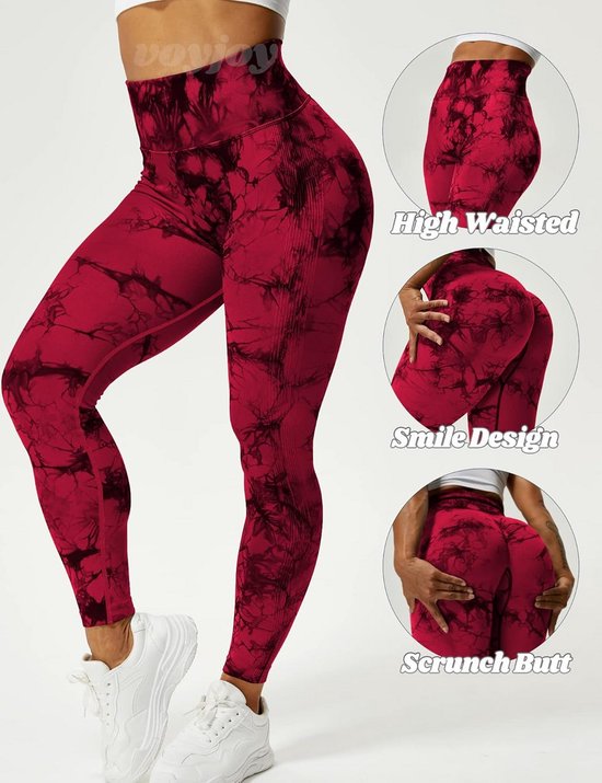 Naadloze Legging Hoge Taille voor Dames - Scrunch Butt Lift Yogabroek — afbeelding 5