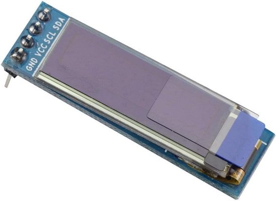 Aihasd 0.91-inch OLED-display – I2C 128x64 Pixels, Wit, 3.3-5V, Voor Arduino En ESP