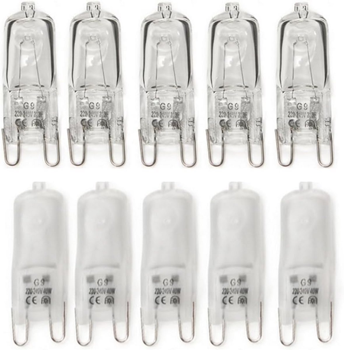 G9 Halogeenlampen 40W Dimbare 230V Warm Wit (2700K) Heldere Capsule Verlichting