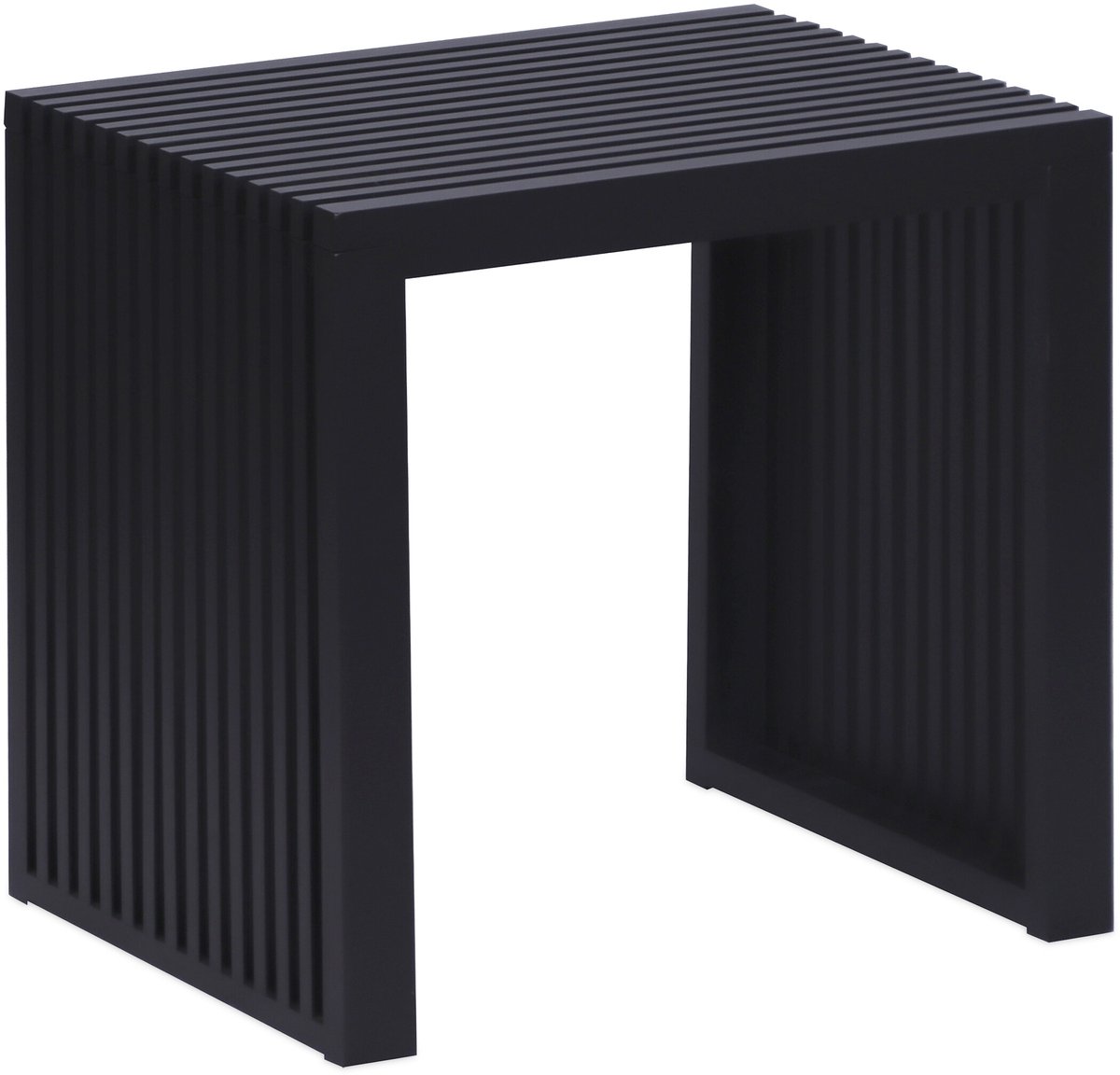 Bankje bamboe - 43x45x33 cm - zwart