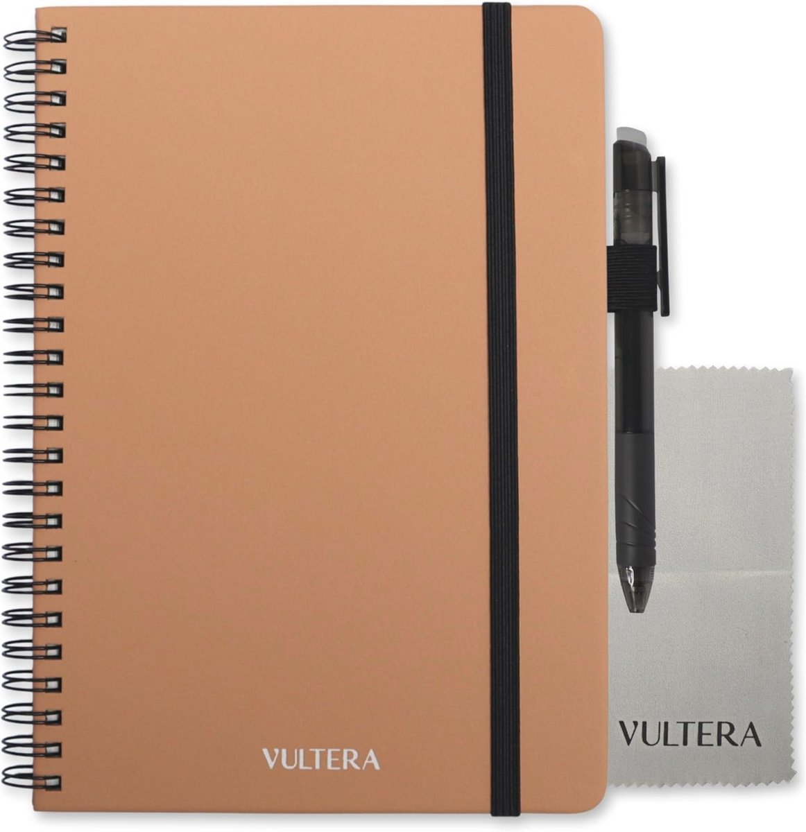 Erasable A5 Notebook - Leather - Pink