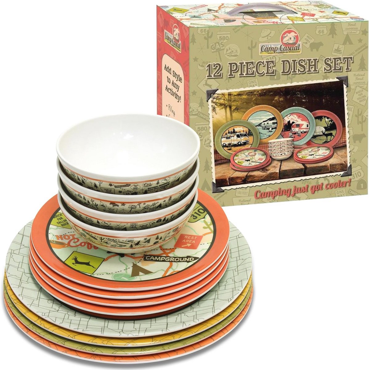 12-delig Servies Set - Ideaal voor Gezellig Eten