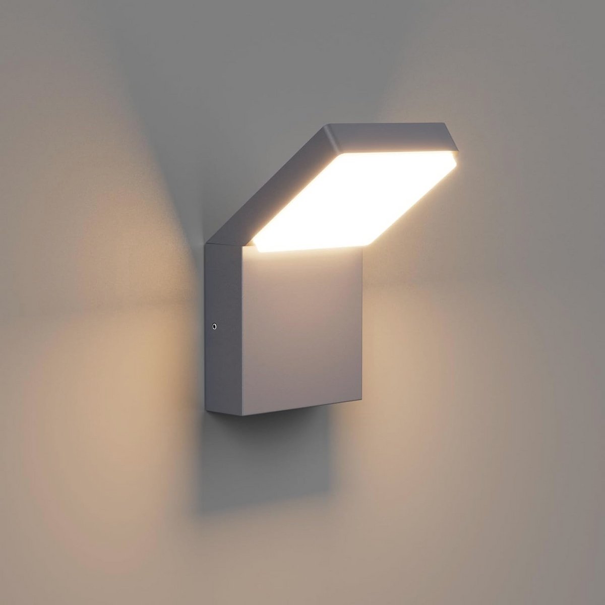 Moderne 24W LED Wandlamp voor Binnen en Buiten - IP65 Waterdicht, Aluminium, 1500 Lumen, Warm Wit 3000K