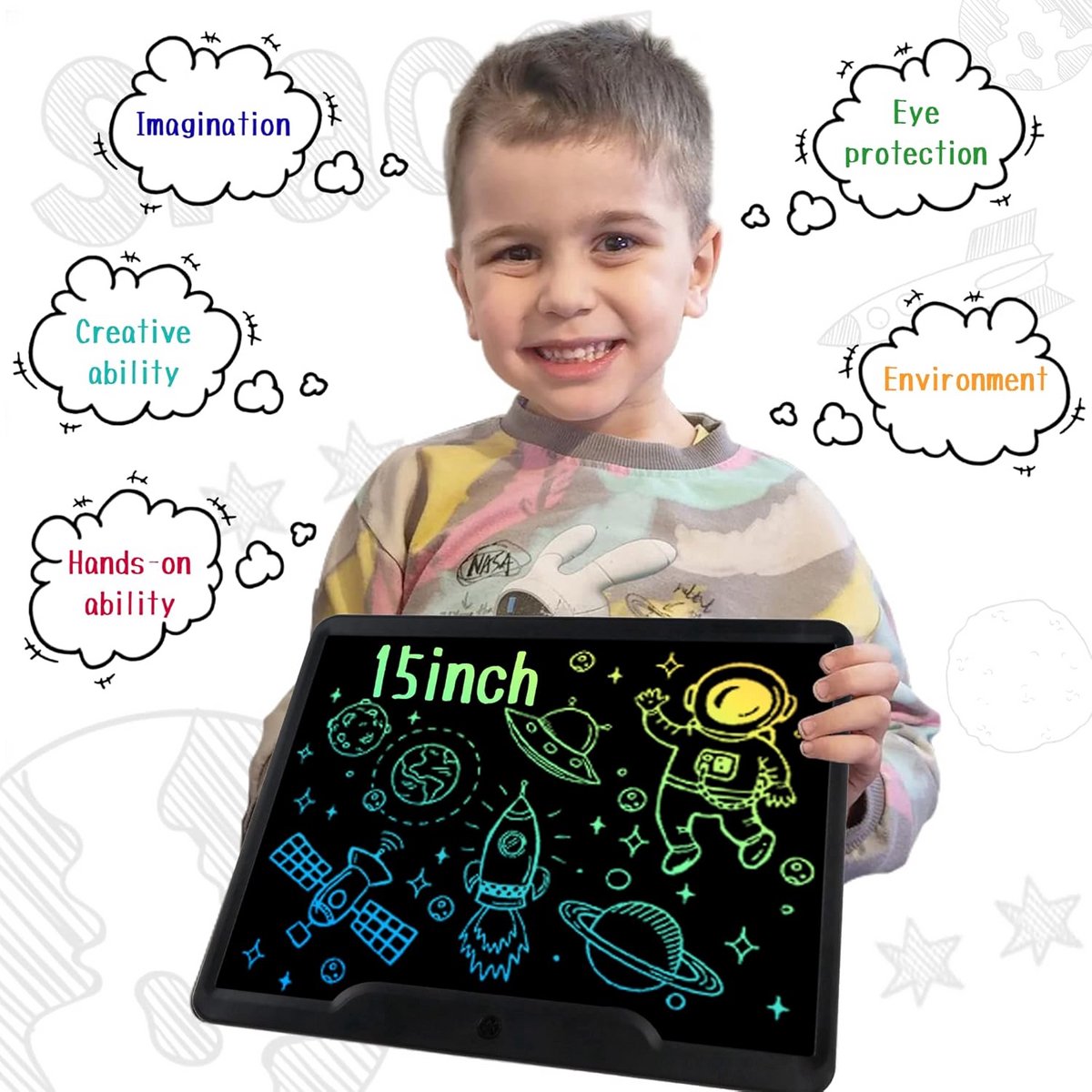 15 Inch LCD Schrijftablet - Elektronisch Tekenbord voor Jong en Oud