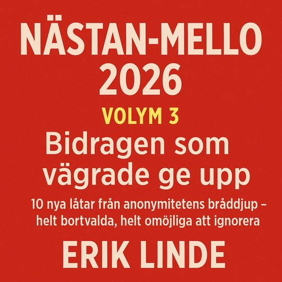 Nästan-Mello 2026. Volym 3 - Bidragen som vägrade ge upp - cover