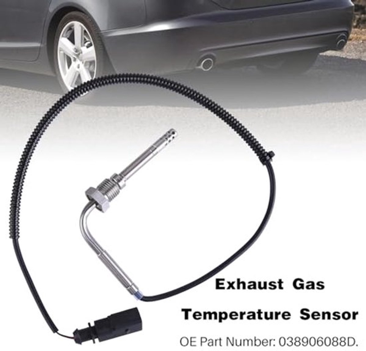 Uitlaatgastemperatuursensor 038906088D - Voor 2.7 3.0 A6 (4F, C6) - Duurzaam en eenvoudig te installeren