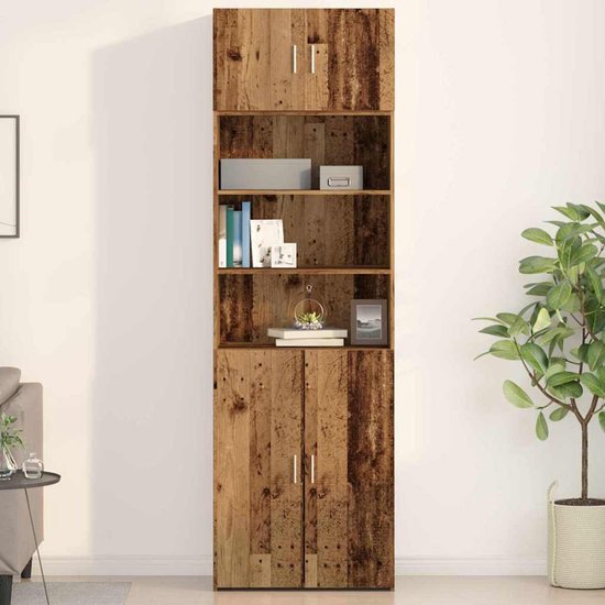 Relaxdays hangkast badkamer - wandkast toilet - muurkast hout - 2