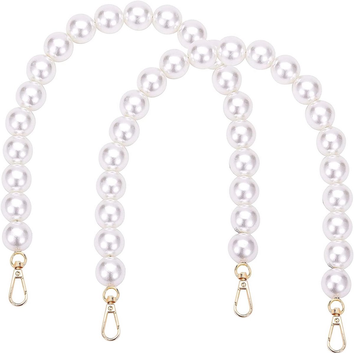 Decoratieve Handtas Schouderriem met Parelketting - Luxe Accessoire voor Dames