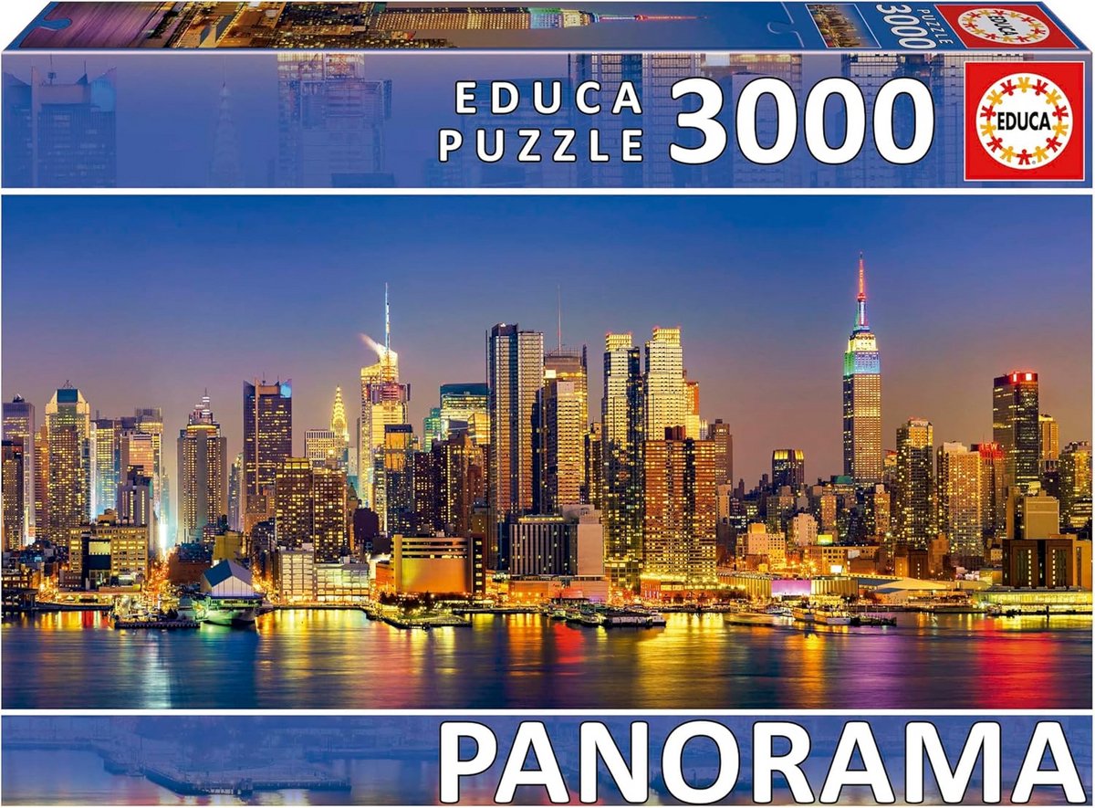 Panoramische Puzzel 3000 Delen - Skyline van New York