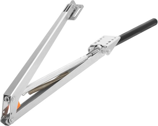 Automatische Kasraamopener – Zonne-energie, Temperatuurgevoelig, Enkele Cilinder, Zwart/Zilver, Voor Broeikas En Tuin