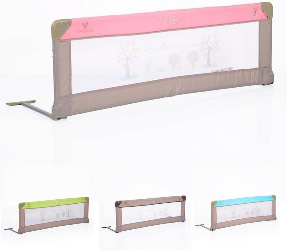 Inklapbaar bedhekje 130 cm - veilige valbeveiliging voor baby en kind