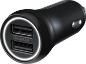 RAVPower Autolader 12W met 2 USB Poorten  iSmart 2.0  Zwart