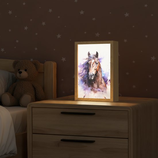 Lichtbak met kabel 20 x 30 cm Bohemian - Koe van Merkloos — afbeelding 2