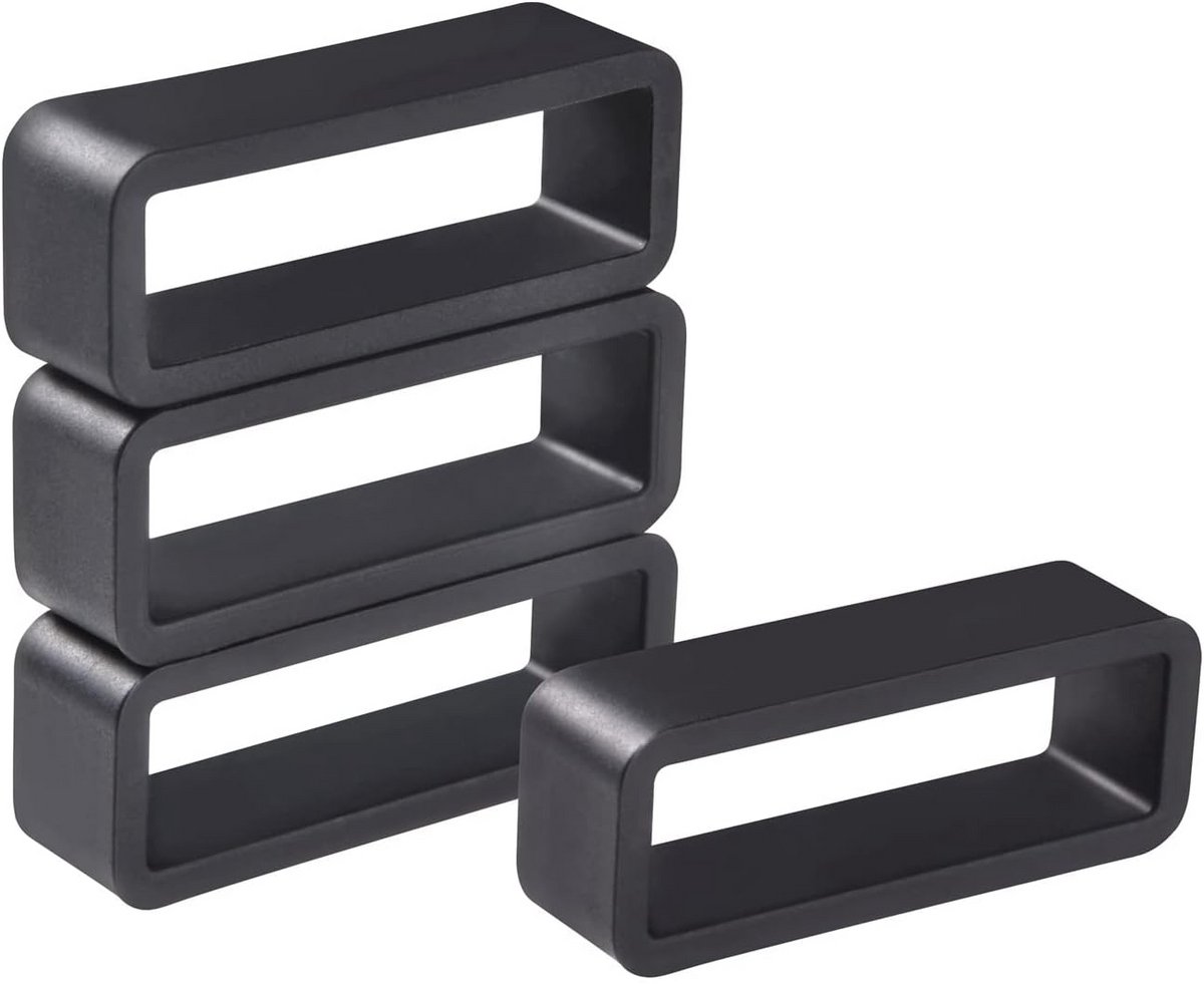 Rubberen Horlogebandjes Keeper - 4 Pack Vervangende Lussen voor 18mm, 20mm en 22mm Horlogebanden
