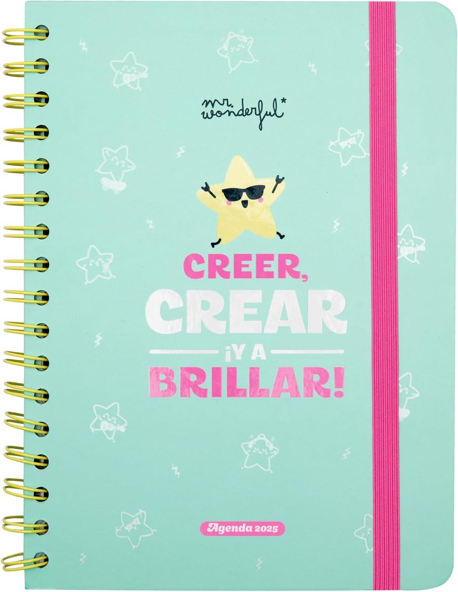 Elegante Weekplanner 2025 met Stickers en Notitieblok
