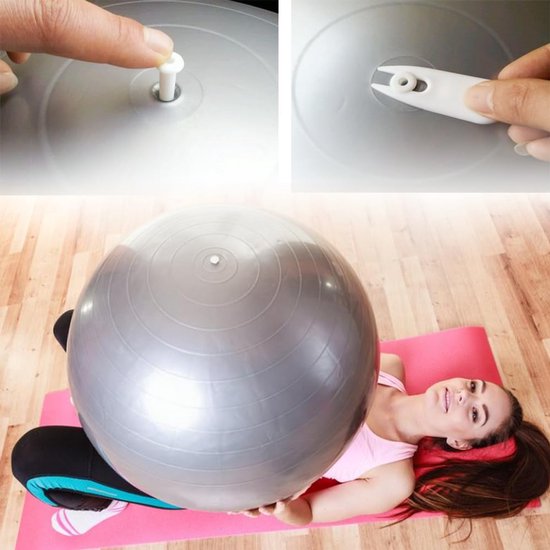 Vervangingsset voor Oefenbalpluggen met Verwijderingshulpmiddel - Perfect voor Yogaballen en Fitnessballen van Merkloos — afbeelding 4