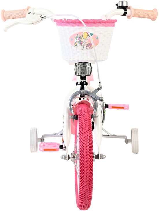 Volare Unicorn Kinderfiets - Meisjes - 14 inch - Wit van Volare — afbeelding 3