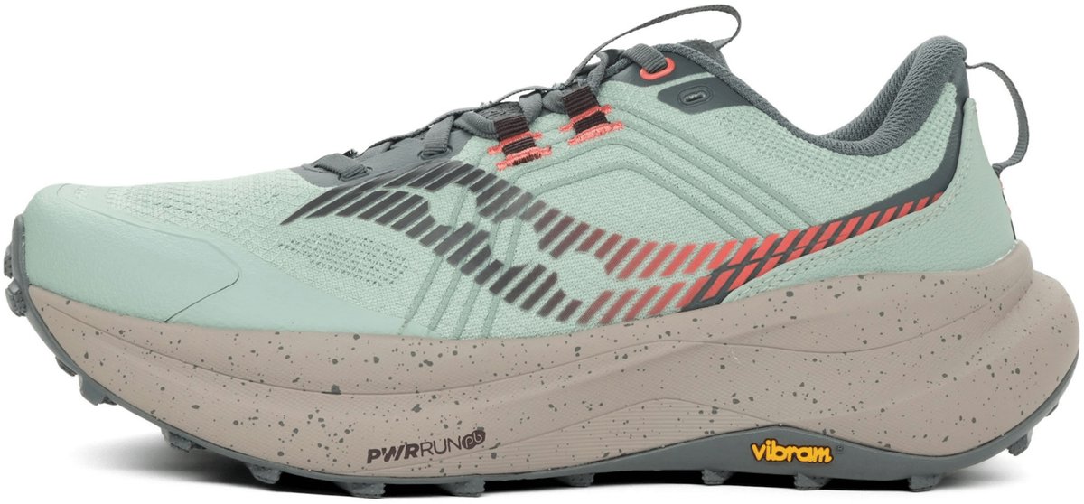 Saucony Xodus Ultra 4 Trailschoenen Dames Aloe Barley 38.5 Zwart