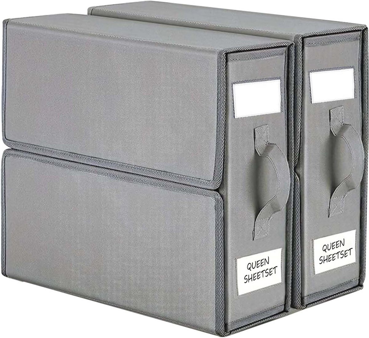 Set van 4 Beddenlakenorganizers - Opvouwbare Beddengoedopslag voor Linnenkast