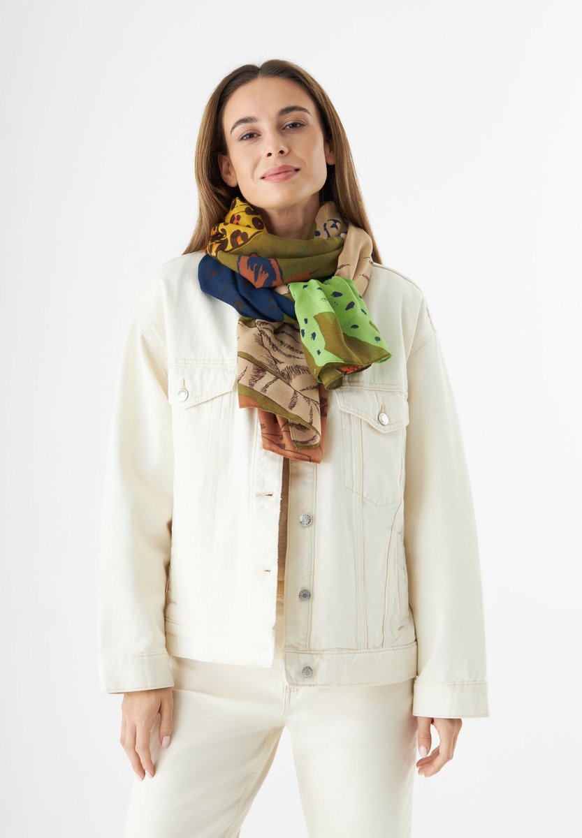 Codello Geprint sjaal van gerecycled polyester