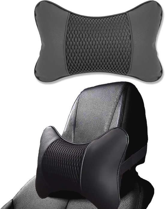 2 stks Auto Hoofdsteun Kussens, Voor Seat Leon MK4 Cupra Formentor Cupra Born Auto Nekkussens voor Rijden, Ademend Memory Foam Kussen, Comfortabel Rijden