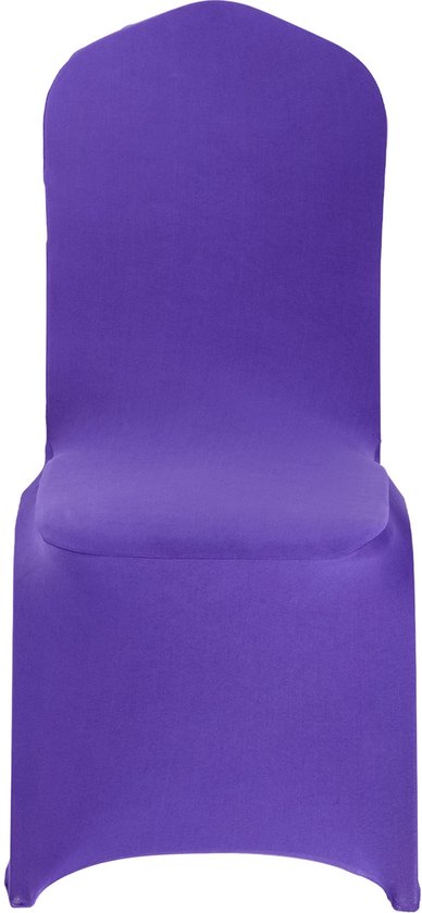 Housses de Chaise VEVOR, 50 Pièces, Housses de Chaise Lavables et Amovibles en Polyester-Spandex pour Mariages, Dîners, Banquets et Restaurants, Convient pour Chaises, 51 X 45 X 95 cm, Violet