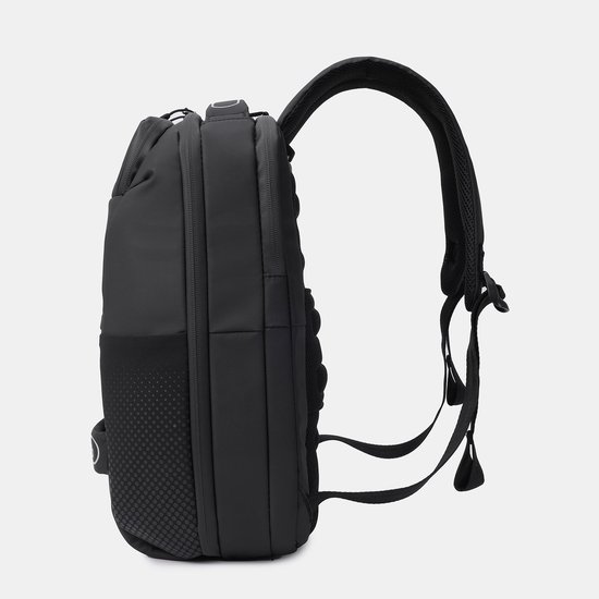 Hedgren Handle M P Sac à dos 15,6 pouces avec 2 compartiments et protection RFID – Taille moyenne – Noir
