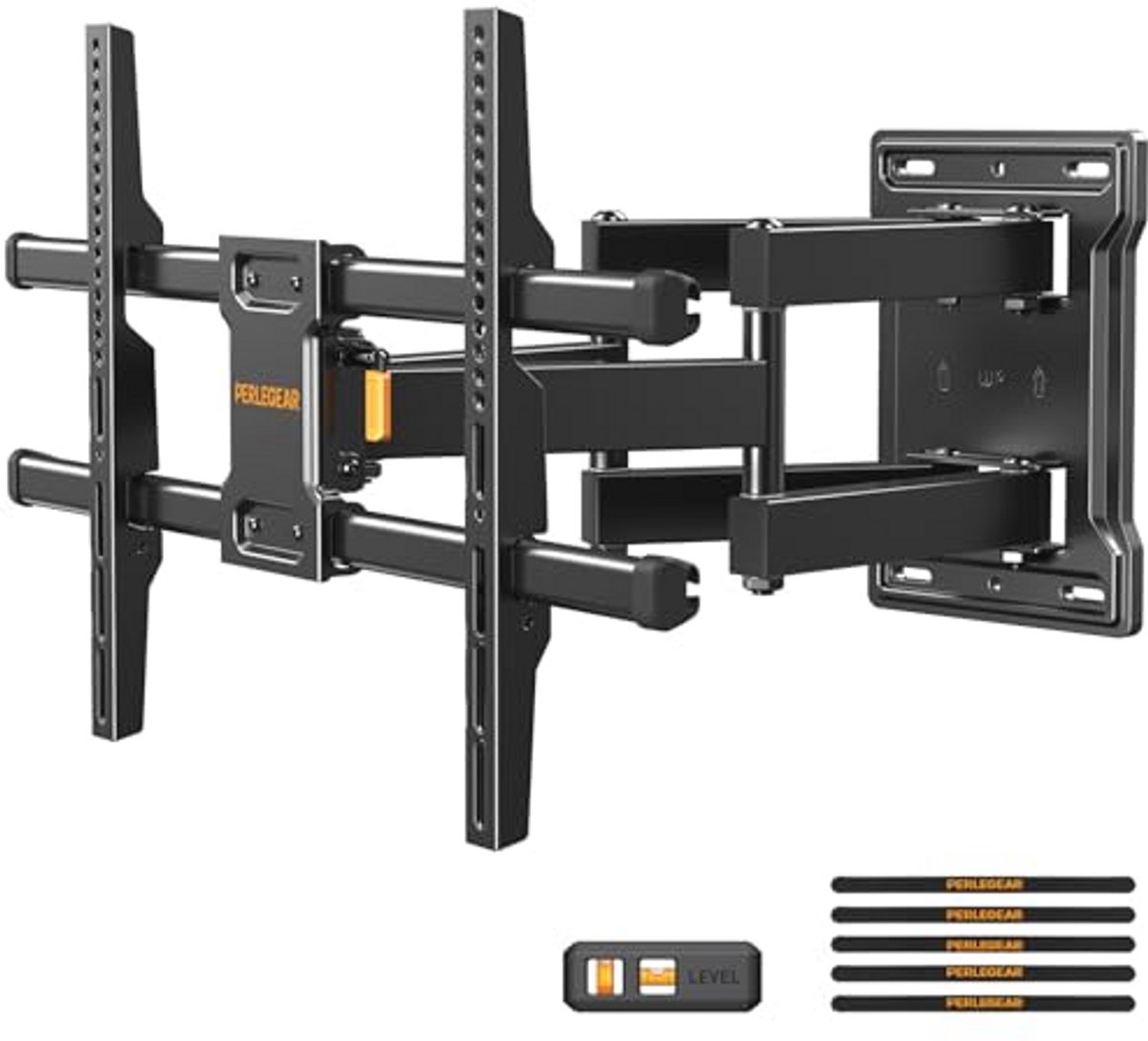 TV Muurbeugel met Volledige Beweging voor TV's van 32 tot 85 Inch - Helling en Kabelbeheer tot 60 kg, Max. VESA 600 x 400 mm