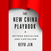 Boekcover: 'The New China Playbook' met rode vlag details boven en onder de titel, geschreven door Keyu Jin.