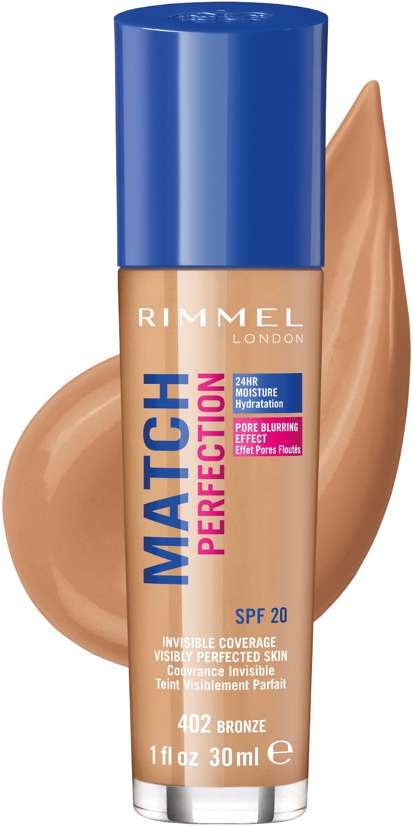 Rimmel London Match Perfection Foundation - 402 Bronze - Beige