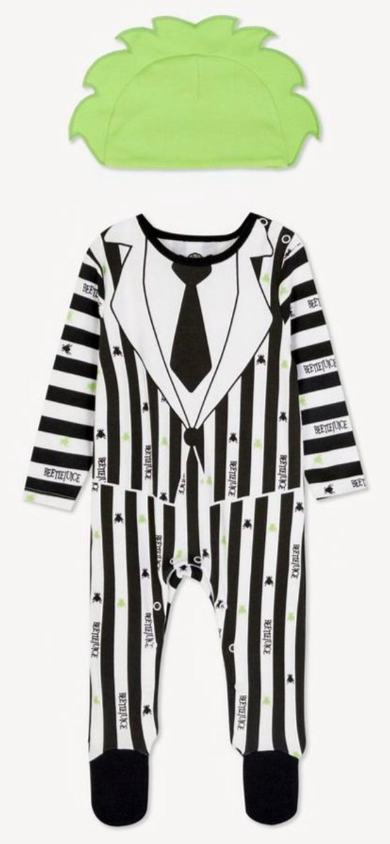 Beetlejuice Baby Costume Volwassenen Vrouwen Zie afbeelding Halloween en Horror Maat 80