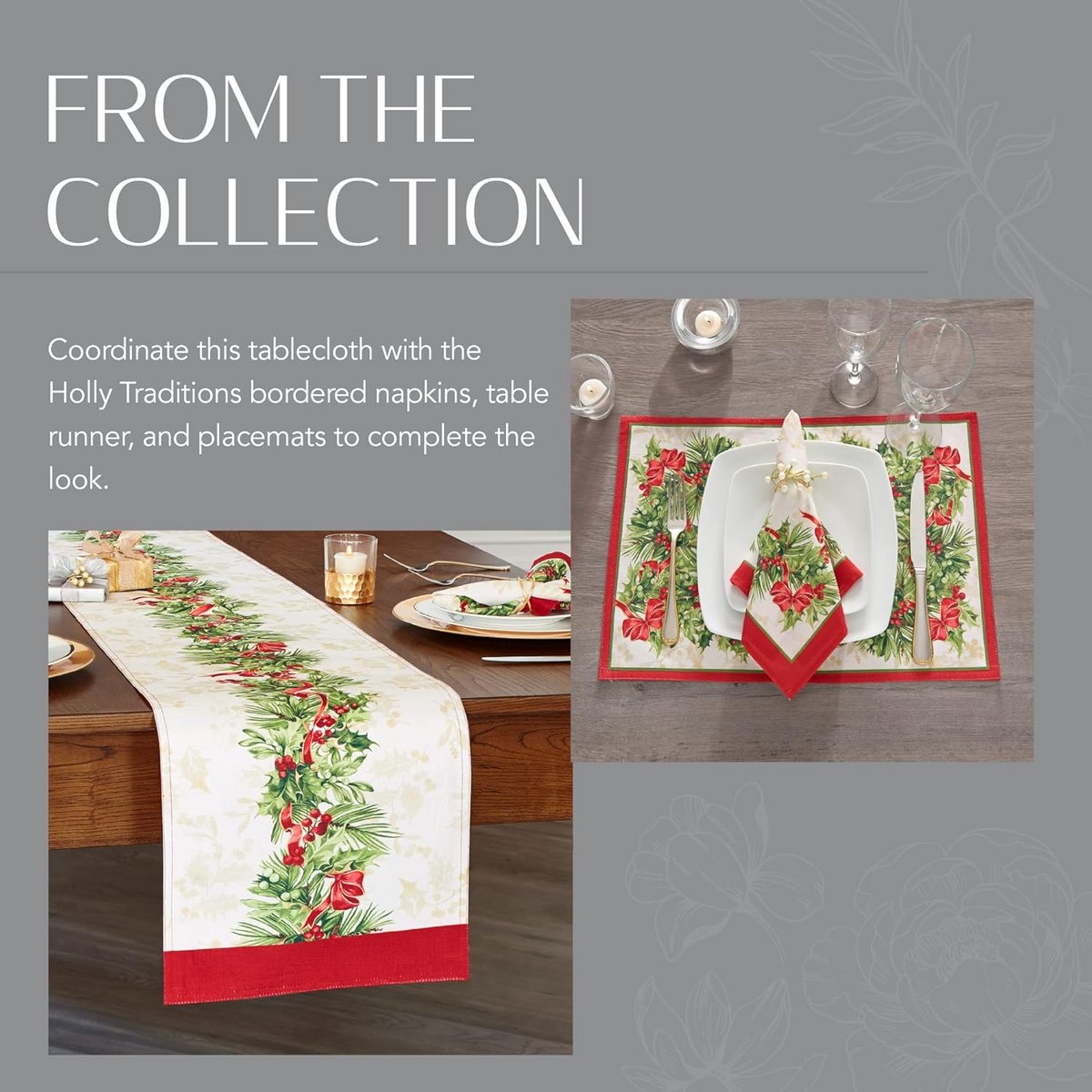 Stoffen Tafelkleed Ovaal 152x213 cm Kerst & Winter Decoratie Vaatwasserbestendig