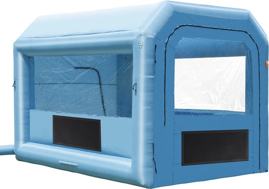 VEVOR Opblaasbare Spuitcabine, 4 x 3 x 2,75 M Opblaasbare Spuitcabine, met 750 W Ventilator- en Luchtfiltersysteem, Draagbare Autolakcabine voor Het Schilderen van Motorfietsen, Fietsen, Klein Meubilair van Vevor — afbeelding 2