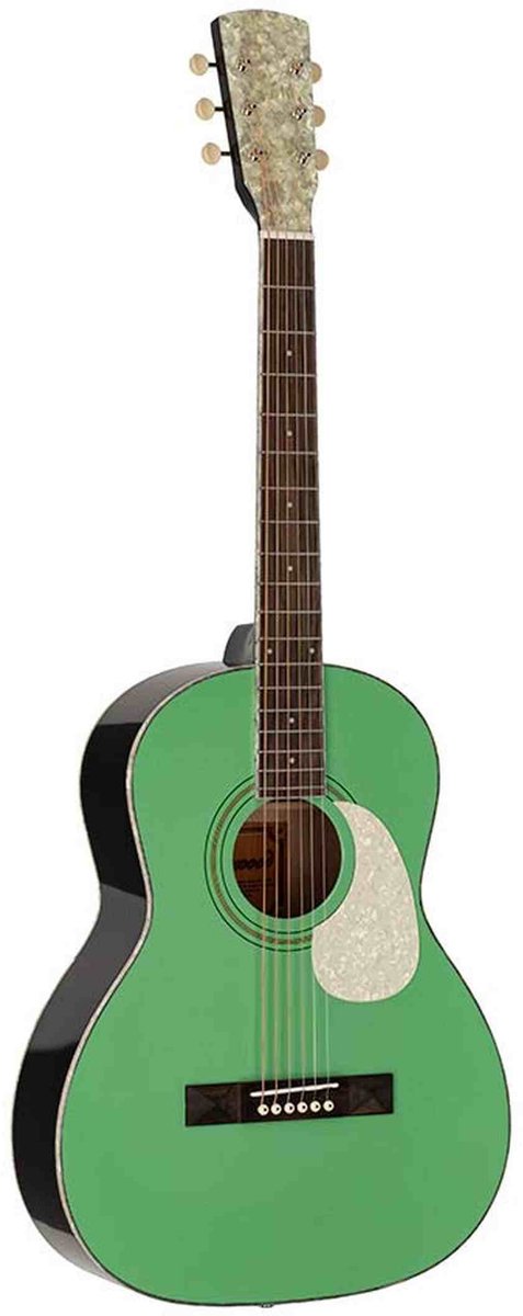 Richwood HSP-55-GN Heritage Series Parlor massief sparren bovenblad mintgroen hoogglans